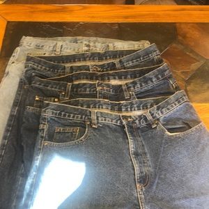 Bundle of 4 Member’s Mark Denim Blue Jeans size 36x29